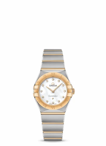 Omega Constellation Manhattan 25 Quartz Stainless Steel / Yellow Gold / MOP 131.20.25.60.55.002 (13120256055002)